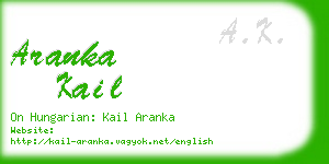 aranka kail business card